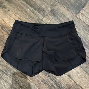 Lululemon running shorts, 4, black